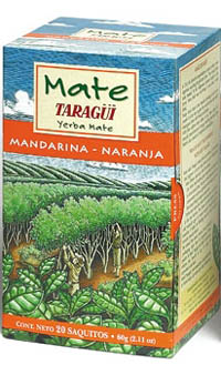Taragi Yerba Mat in teabags - Mandarin-Orange (12x20x3gr.)